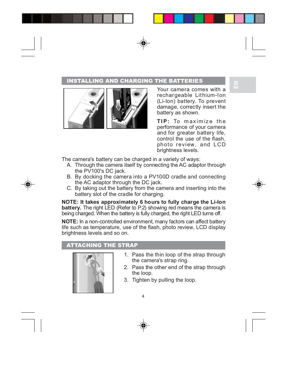 Oregon Scientific 3.0 MEGA-PIXEL DIGITAL CAMERA WITH JUMBO DISPLAY PV 100 User Manual | Page 8 / 42