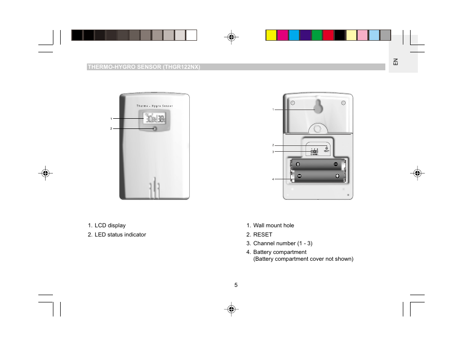 Oregon Scientific BAR609HGA User Manual | Page 6 / 22
