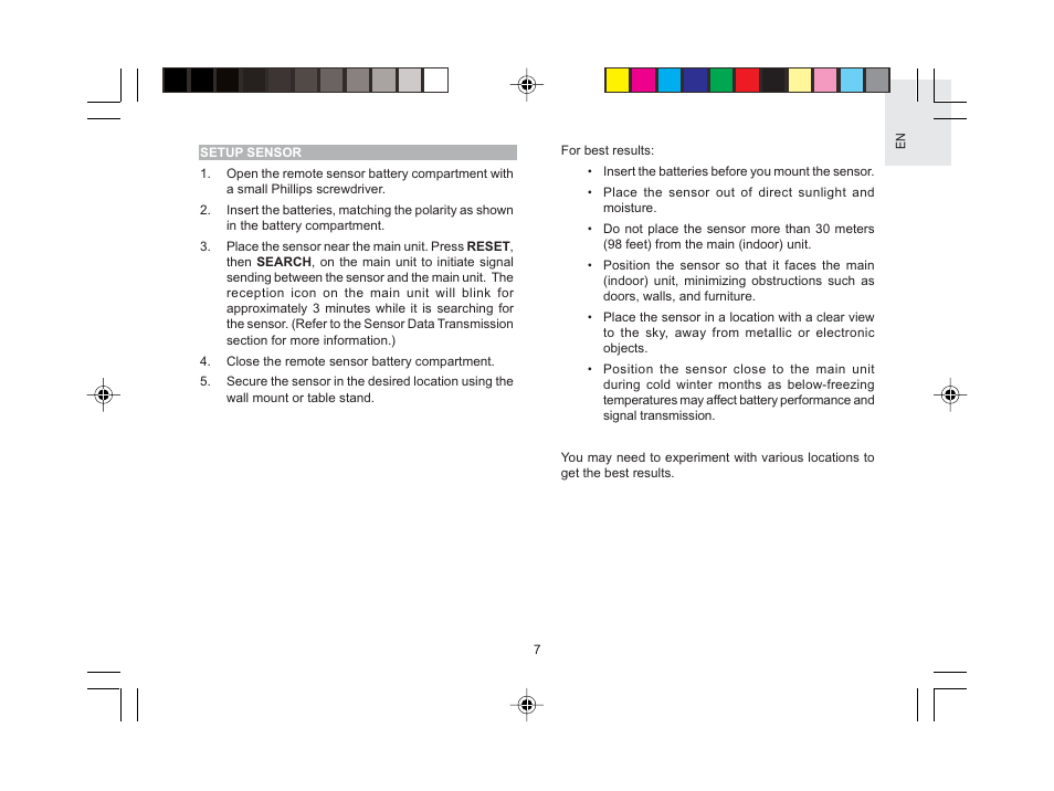 Oregon Scientific Wireless Thermo Clock RMR602A User Manual | Page 8 / 16