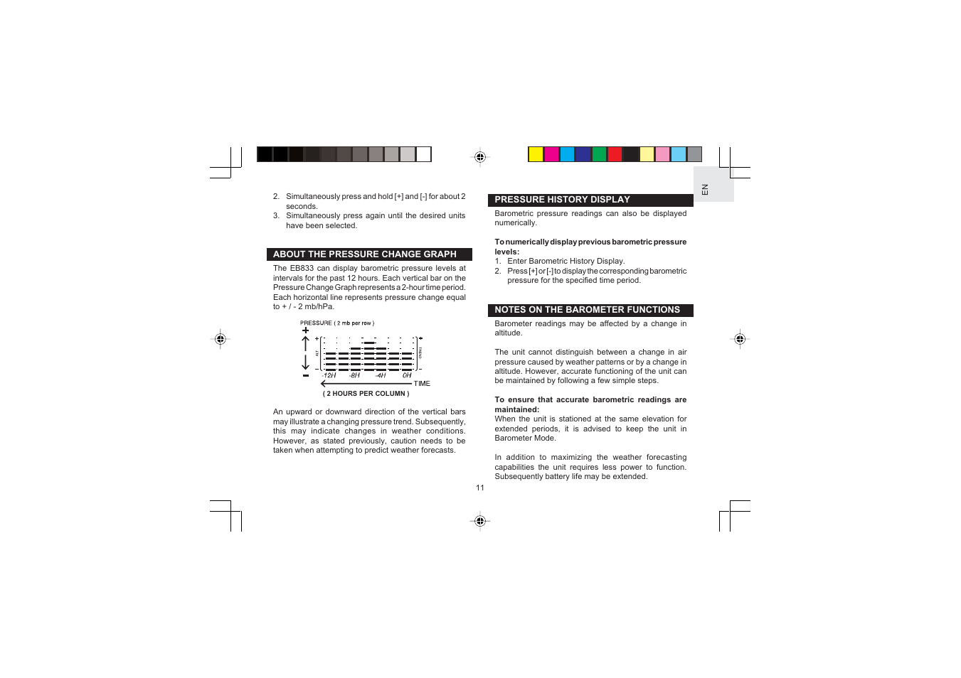 Oregon Scientific EB833 User Manual | Page 11 / 19