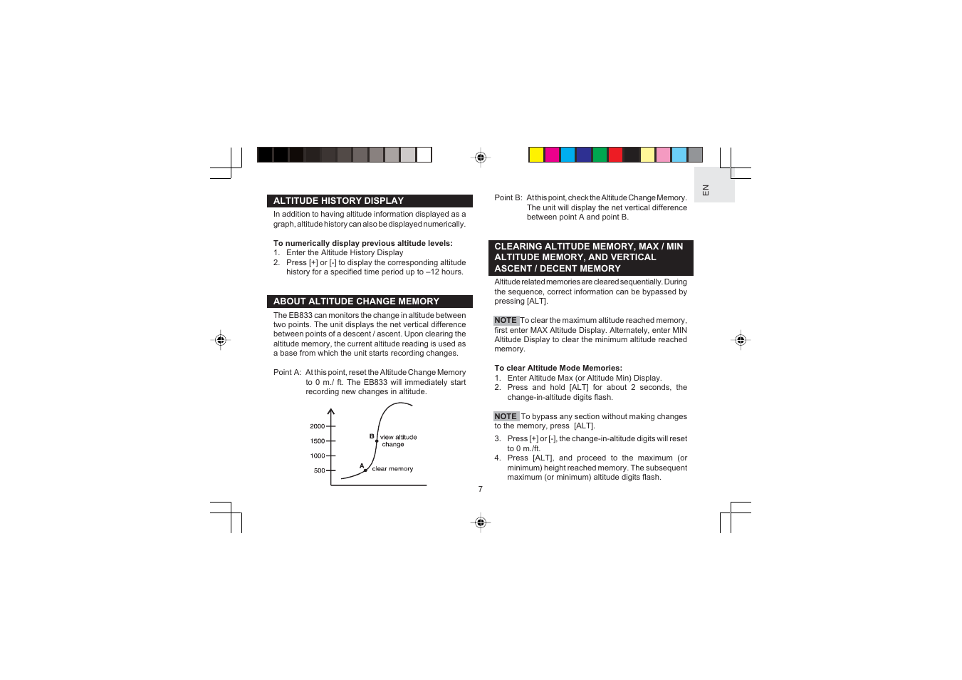 Oregon Scientific EB833 User Manual | Page 7 / 19