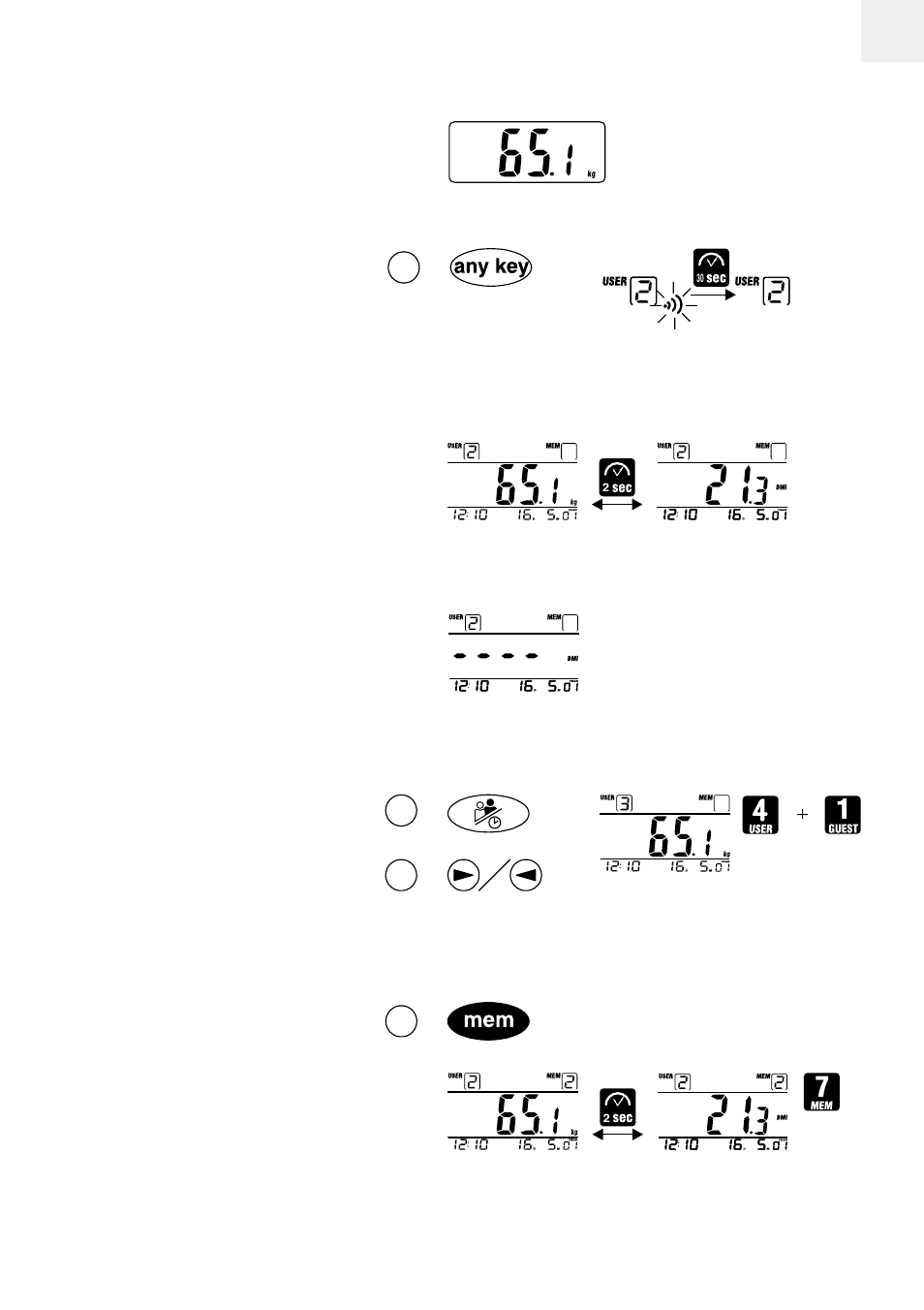 Oregon Scientific BMI Body Weight Monitor BWR102 User Manual | Page 3 / 11