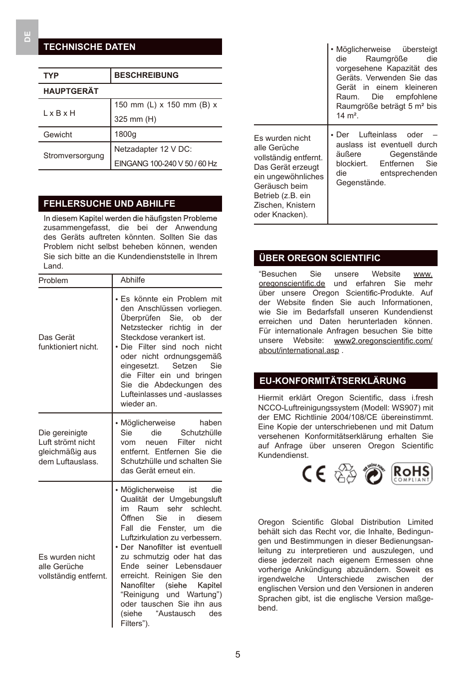 Oregon Scientific WS907 User Manual | Page 25 / 59