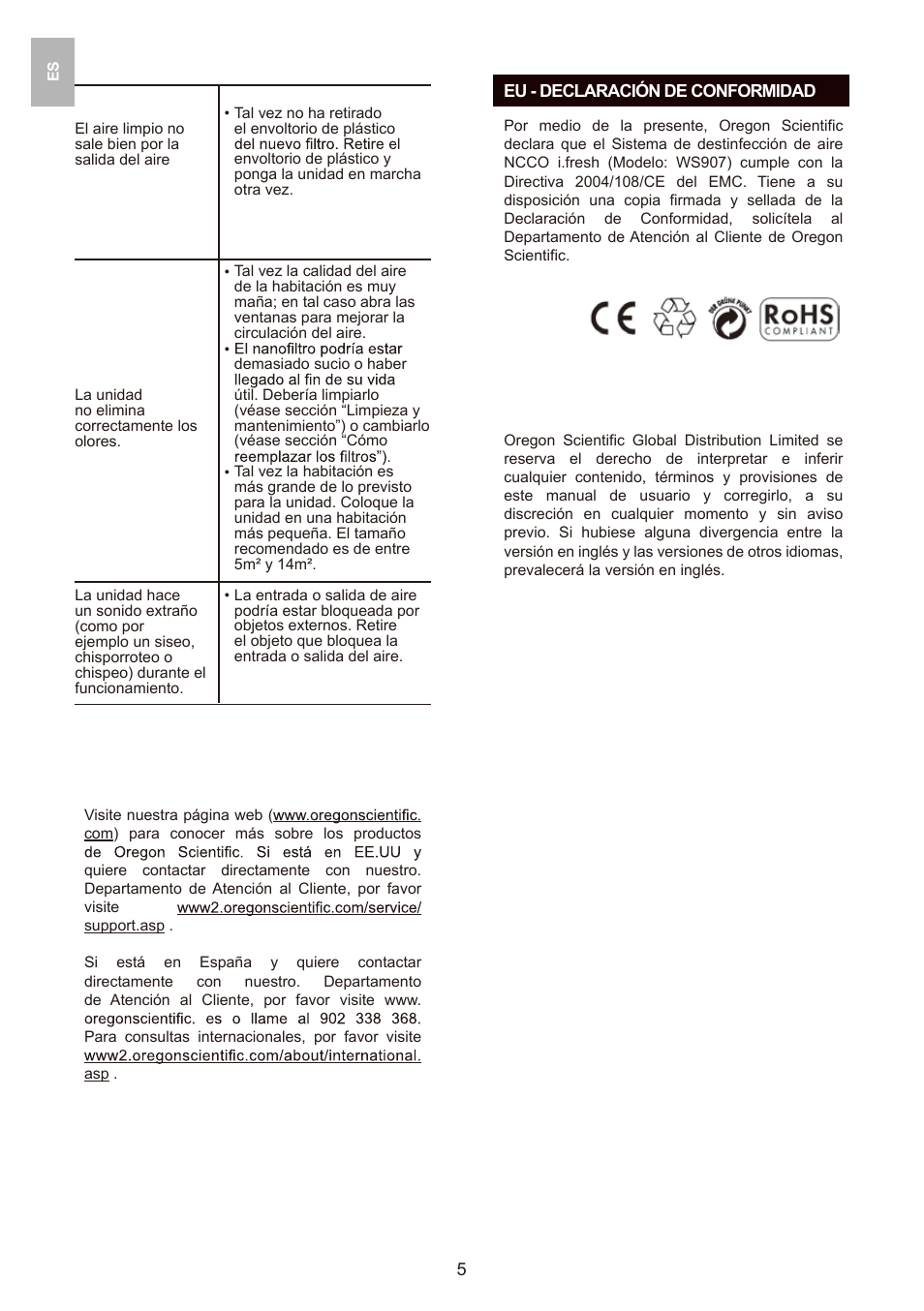 Oregon Scientific WS907 User Manual | Page 31 / 59