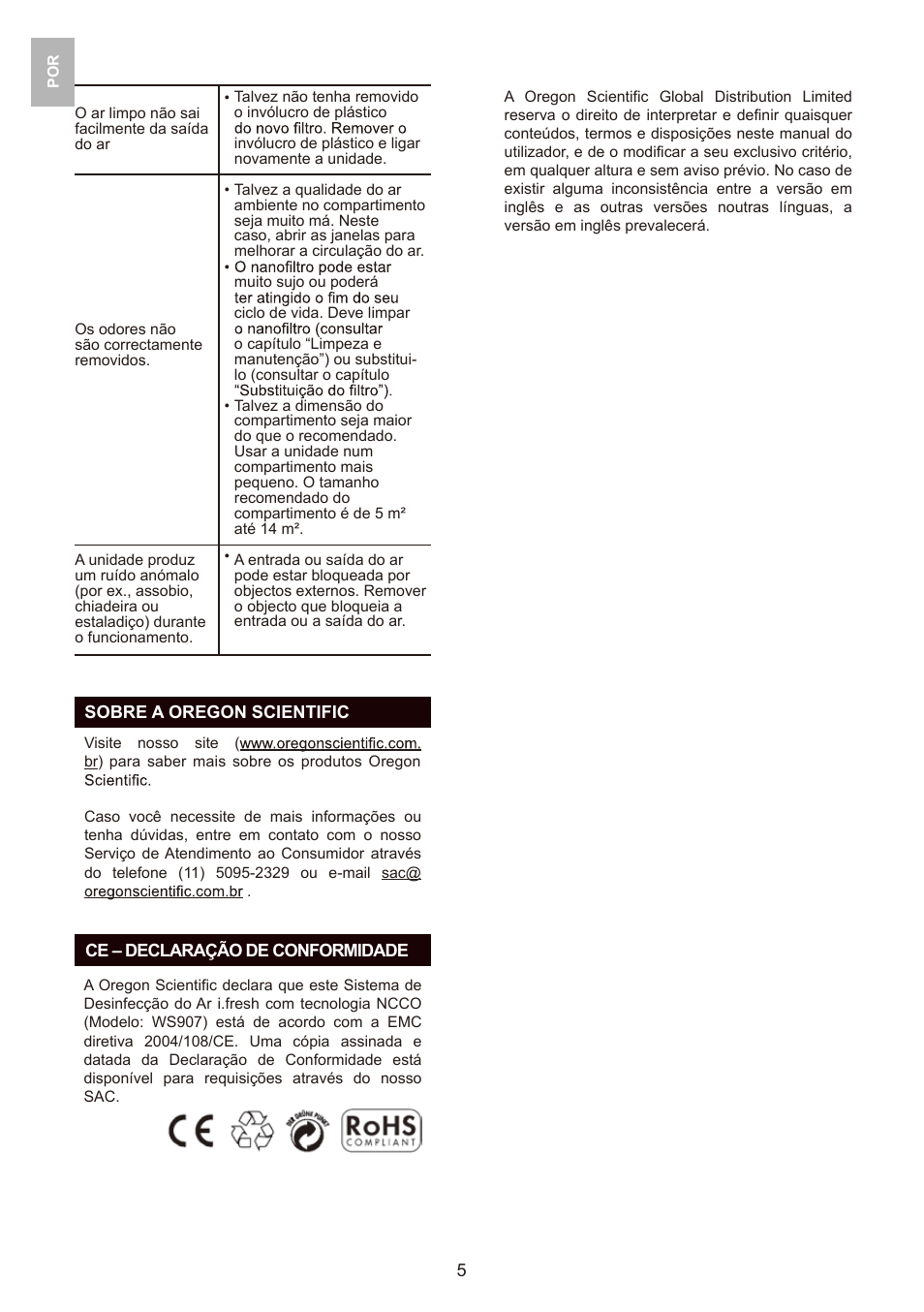 Oregon Scientific WS907 User Manual | Page 37 / 59