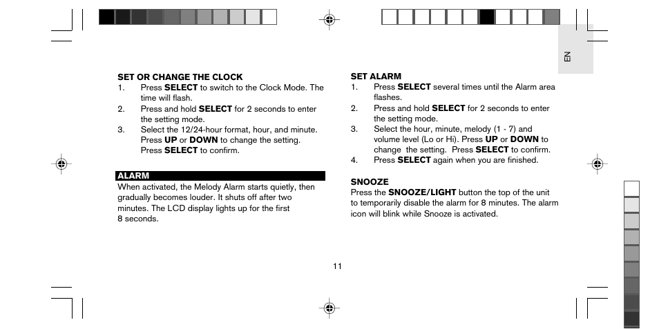 Oregon Scientific STARCK PS-M02 User Manual | Page 12 / 27