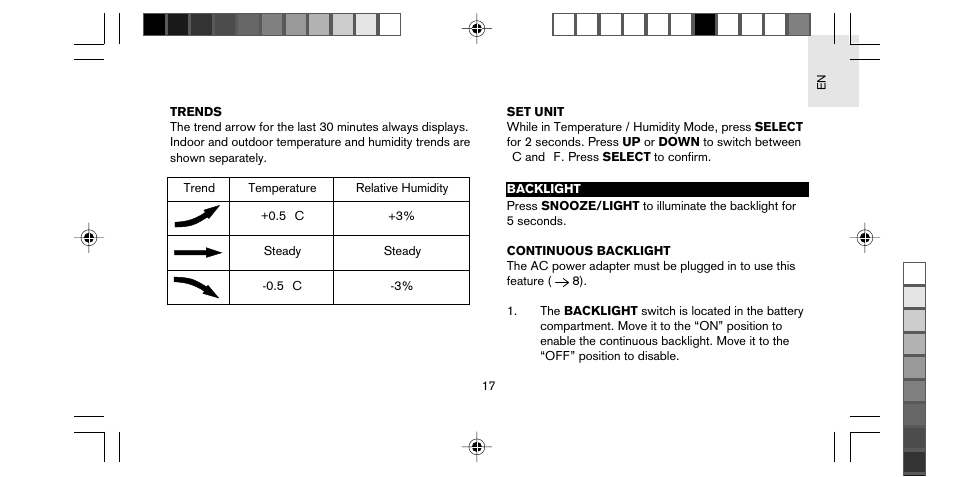 Oregon Scientific STARCK PS-M02 User Manual | Page 18 / 27