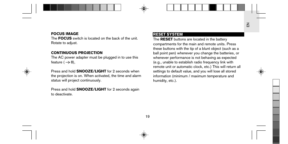 Oregon Scientific STARCK PS-M02 User Manual | Page 20 / 27