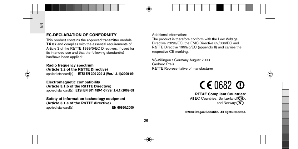 Oregon Scientific STARCK PS-M02 User Manual | Page 27 / 27