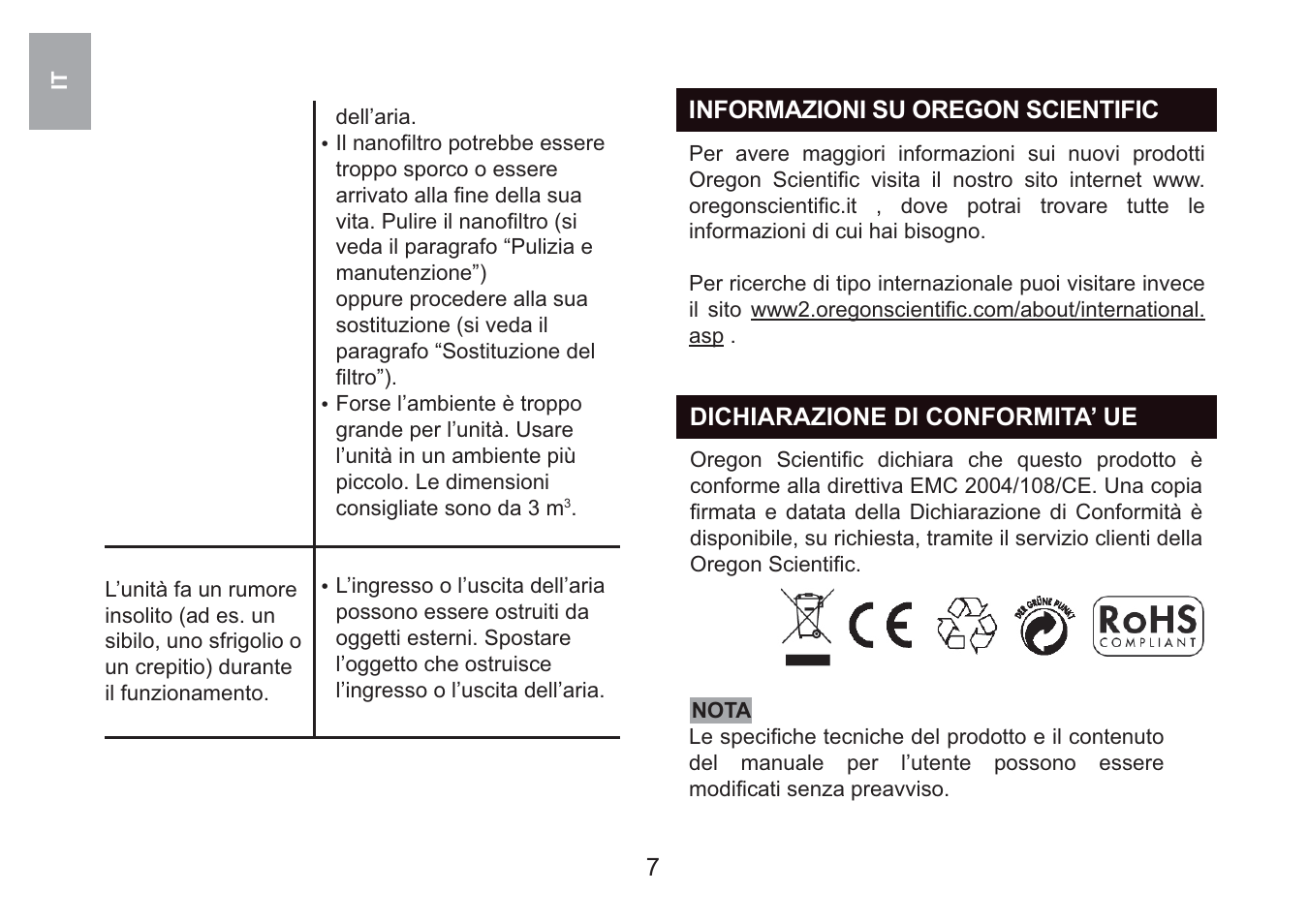Oregon Scientific i.fresh WS908 User Manual | Page 20 / 97