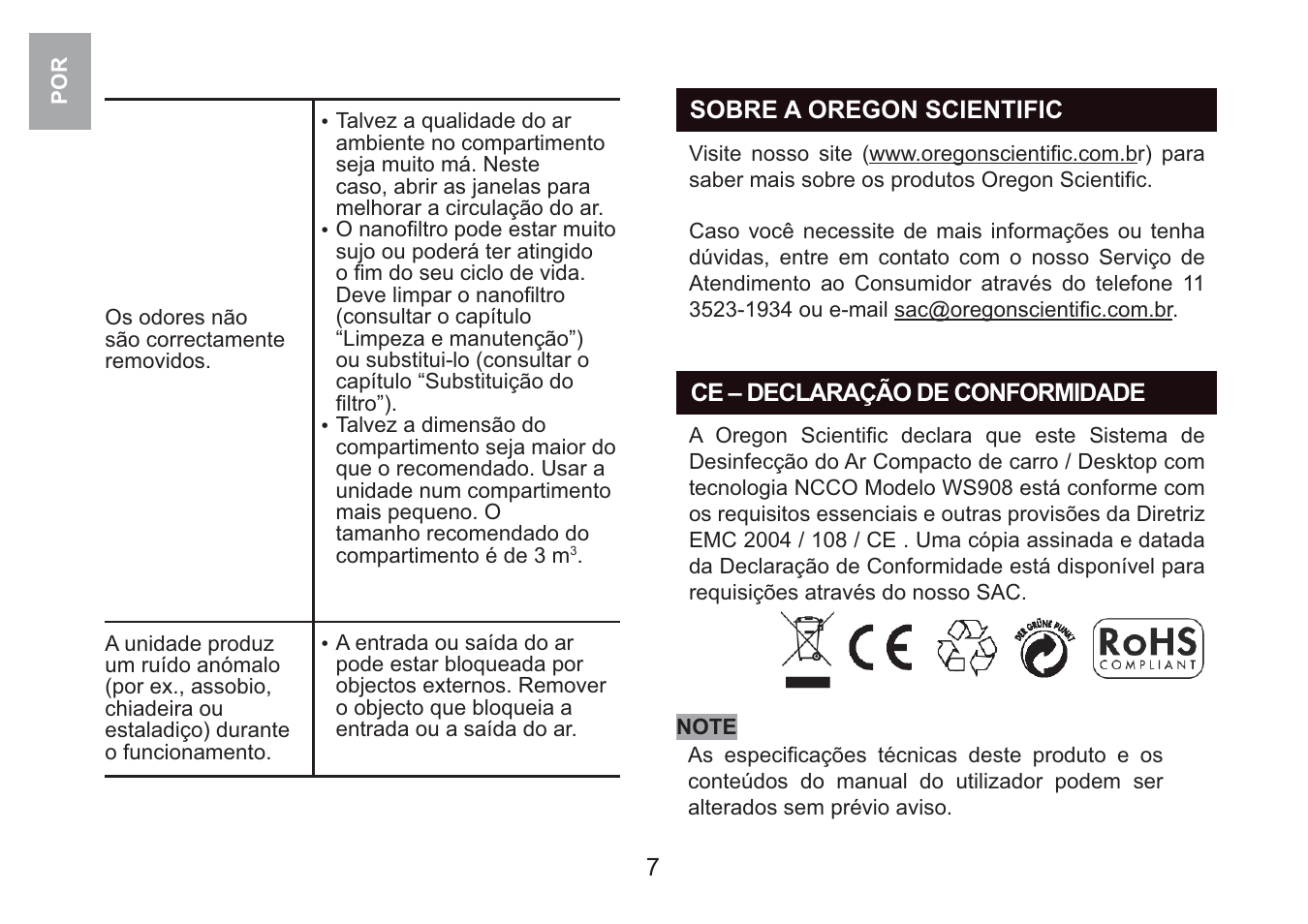 Oregon Scientific i.fresh WS908 User Manual | Page 60 / 97