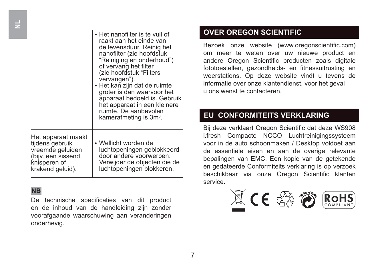 Oregon Scientific i.fresh WS908 User Manual | Page 70 / 97