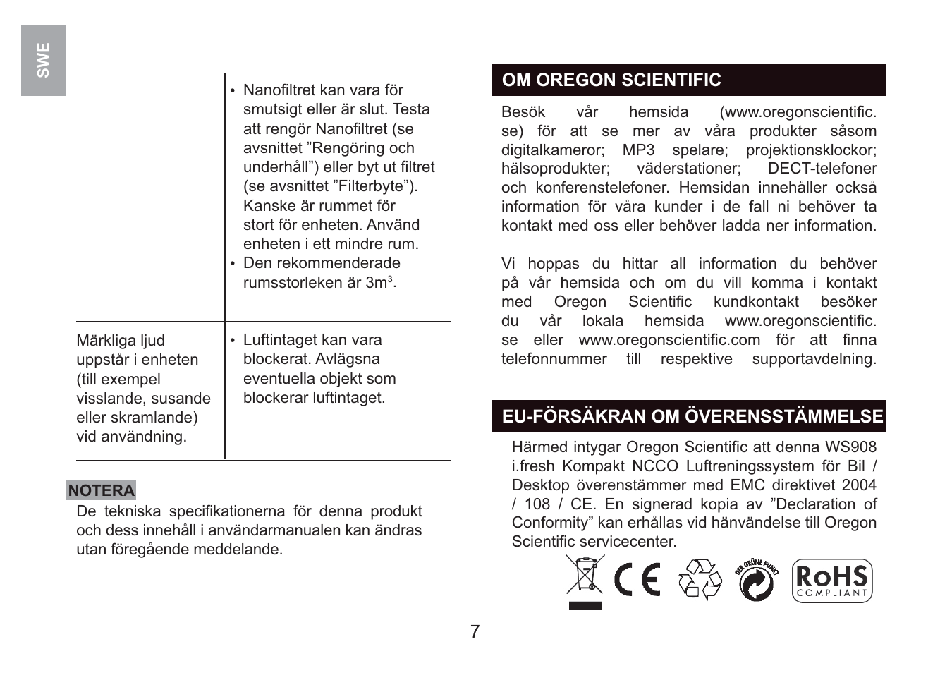 Oregon Scientific i.fresh WS908 User Manual | Page 80 / 97