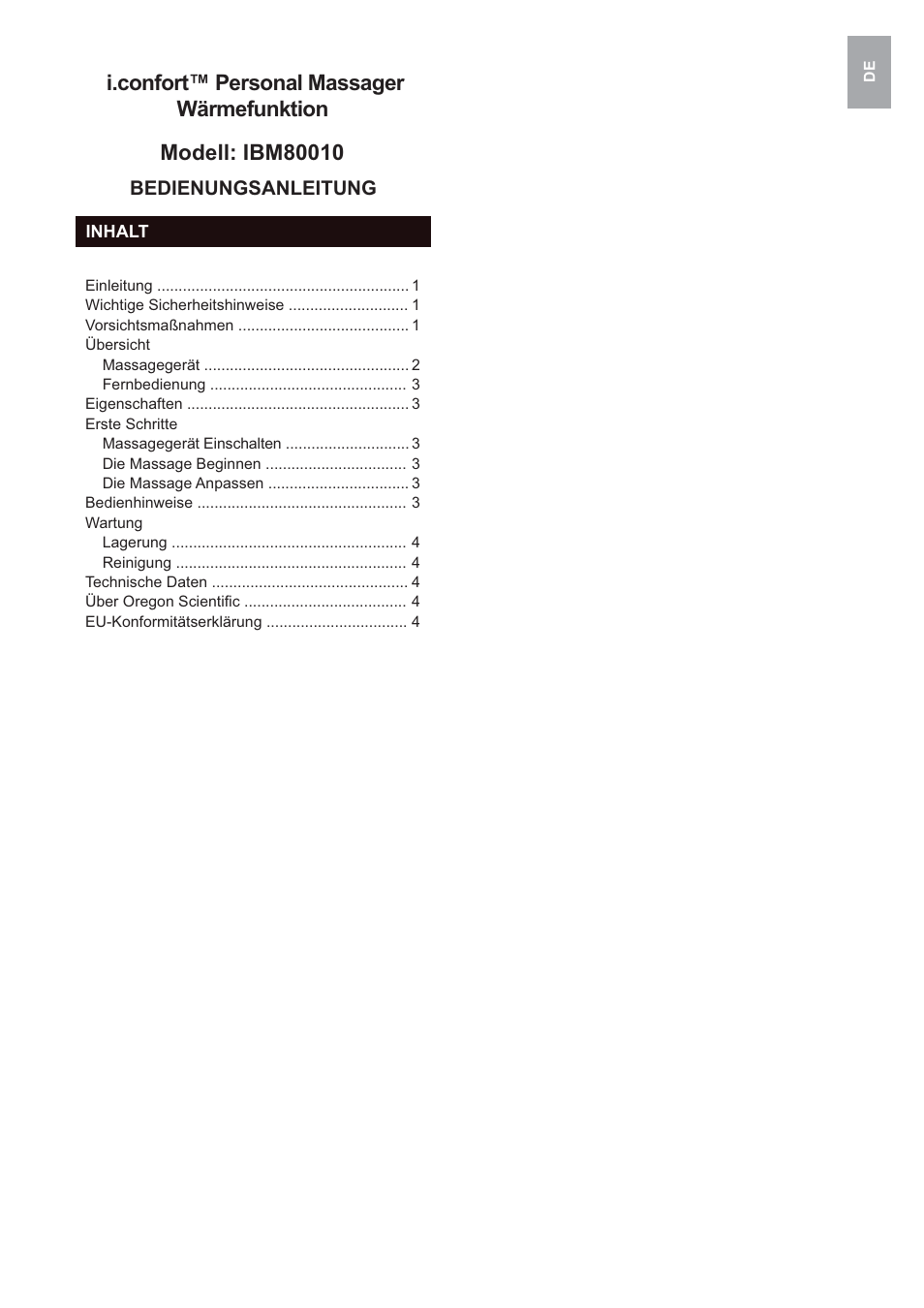 Oregon Scientific IBM80010 User Manual | Page 21 / 61