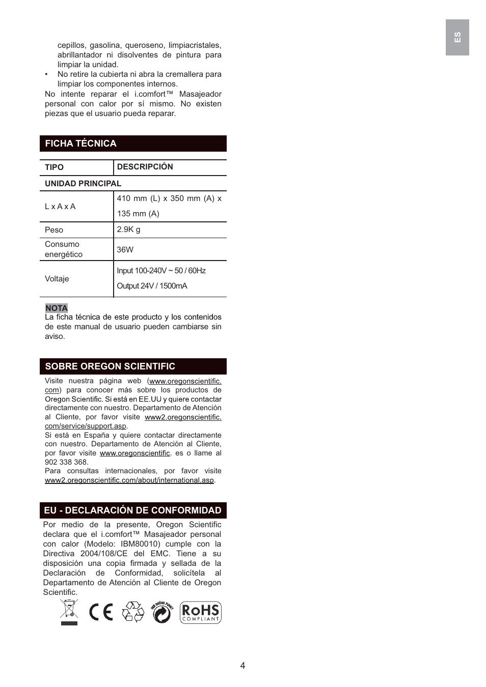 Oregon Scientific IBM80010 User Manual | Page 31 / 61