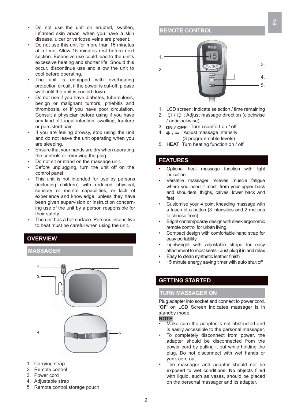 Oregon Scientific IBM80010 User Manual | Page 5 / 61