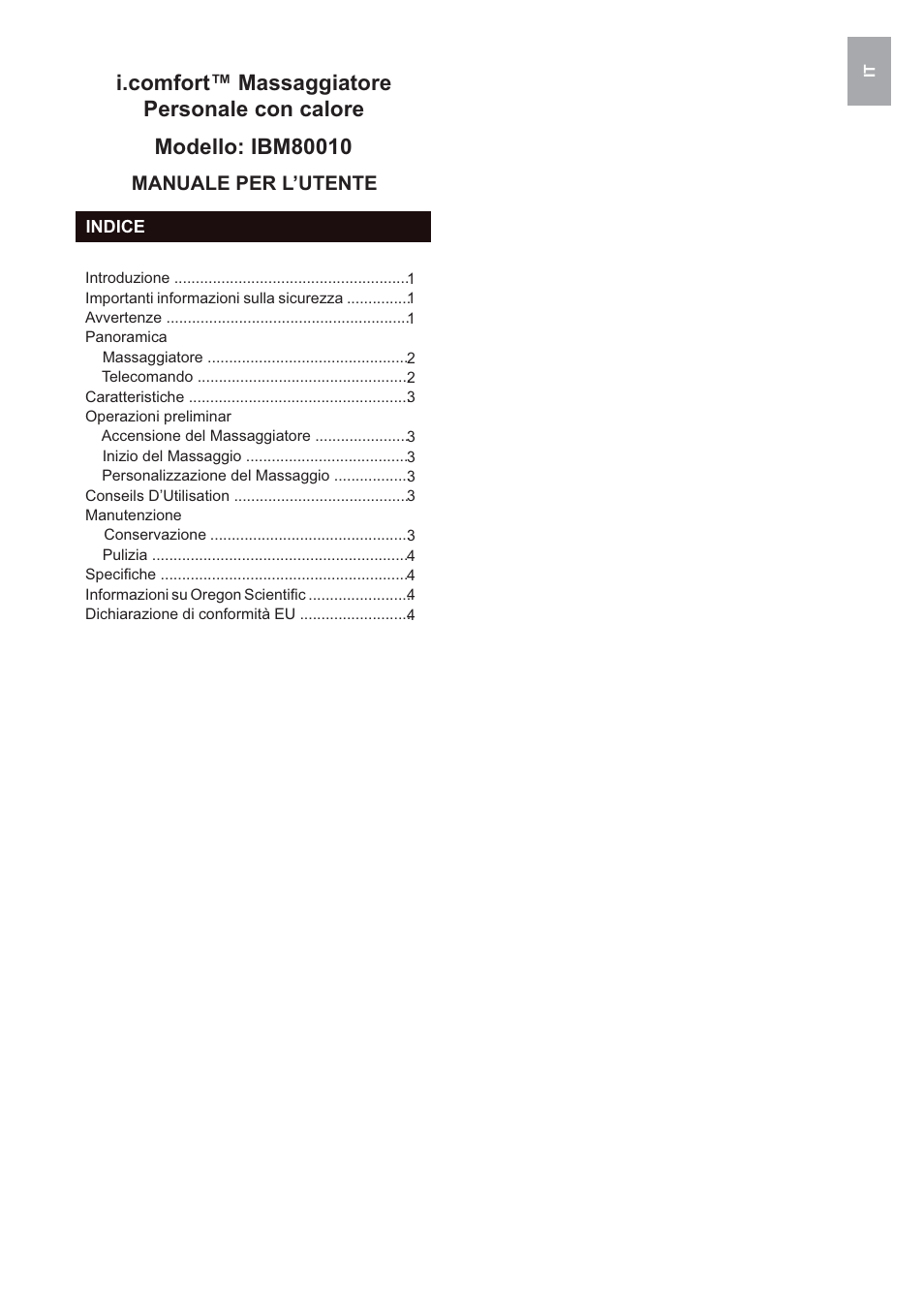 Oregon Scientific IBM80010 User Manual | Page 9 / 61