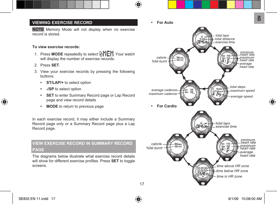 Oregon Scientific SE833 User Manual | Page 17 / 29