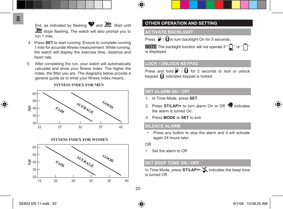 Oregon Scientific SE833 User Manual | Page 20 / 29