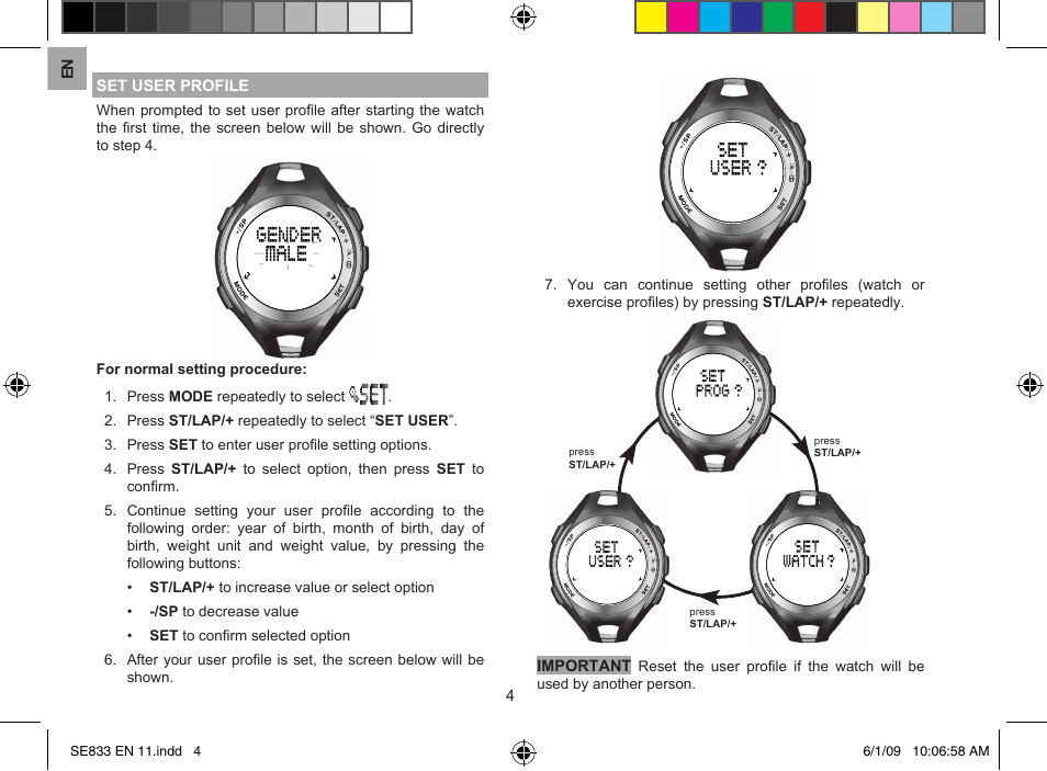 Oregon Scientific SE833 User Manual | Page 4 / 29