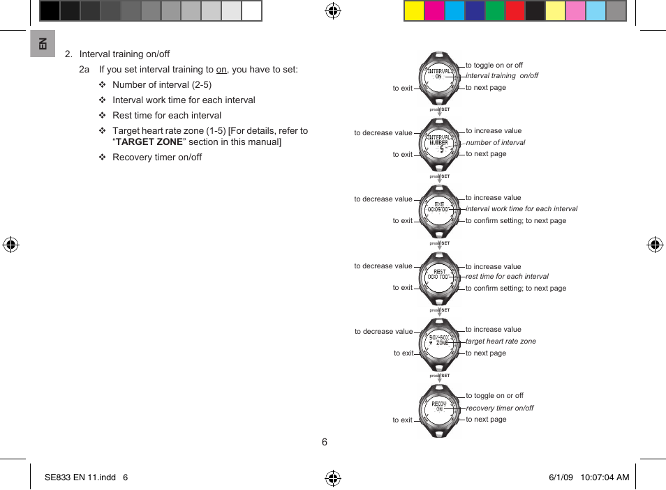 En 6 | Oregon Scientific SE833 User Manual | Page 6 / 29