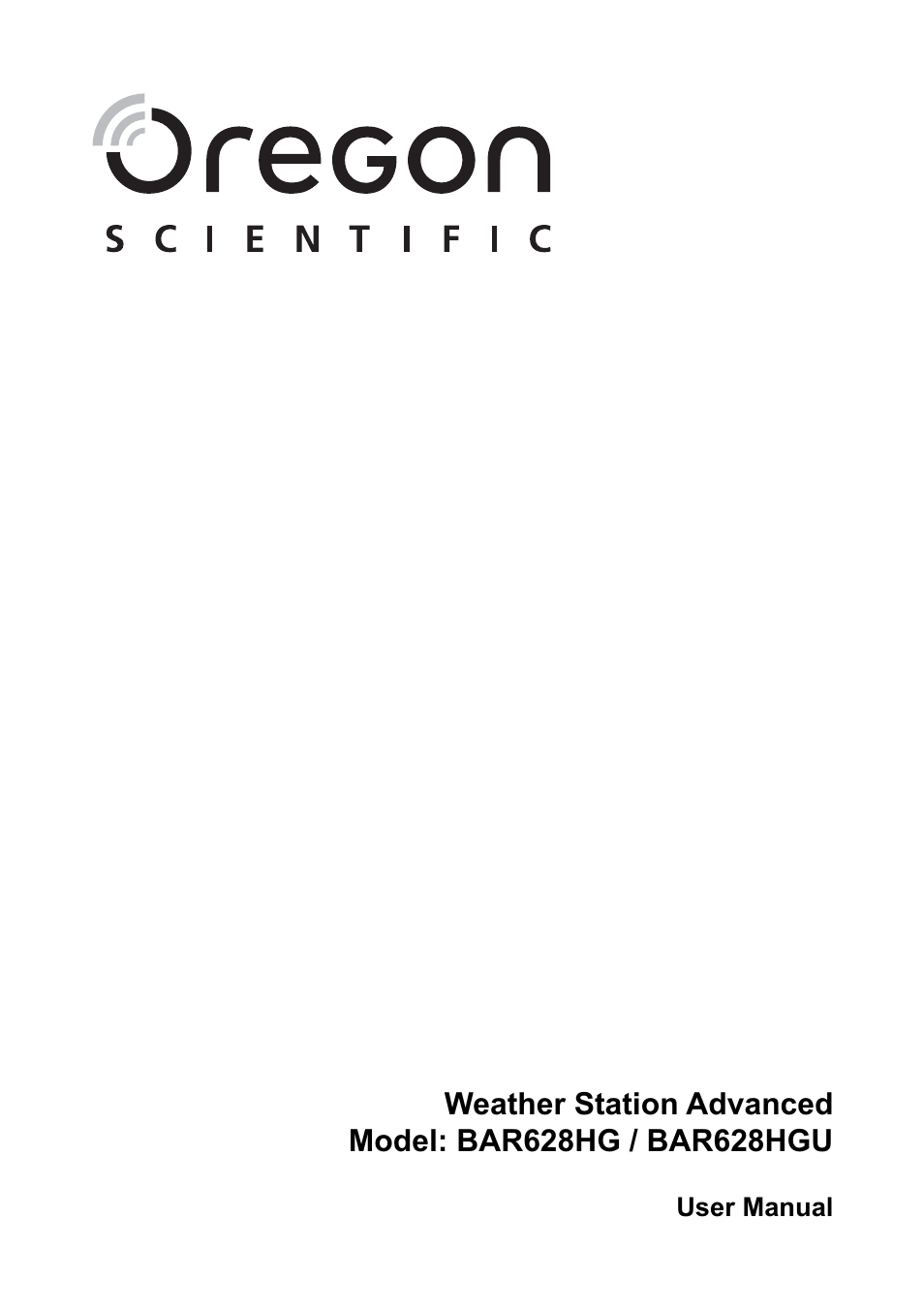 Oregon Scientific Weather Station Advanced BAR628HG / BAR628HGU User Manual | Page 10 / 10