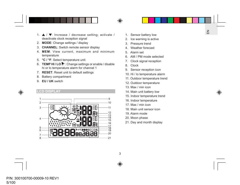 Oregon Scientific Wireless Weather Station With Temperature User Manual | Page 4 / 12