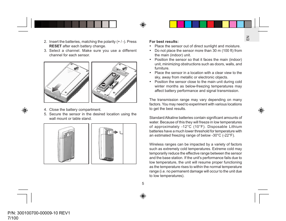 Oregon Scientific Wireless Weather Station With Temperature User Manual | Page 6 / 12