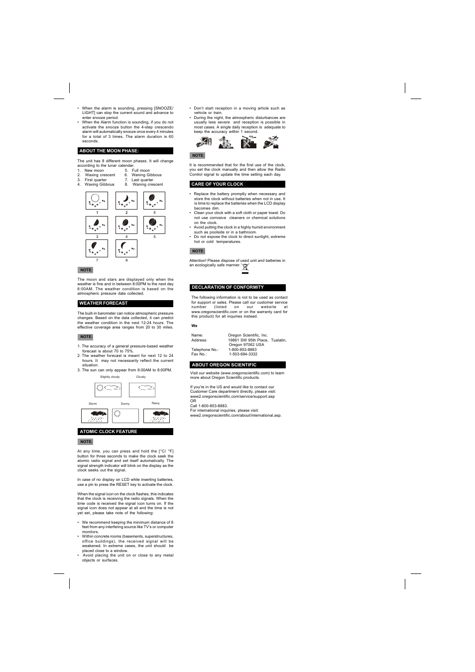 Oregon Scientific IWA-80051 User Manual | Page 2 / 2