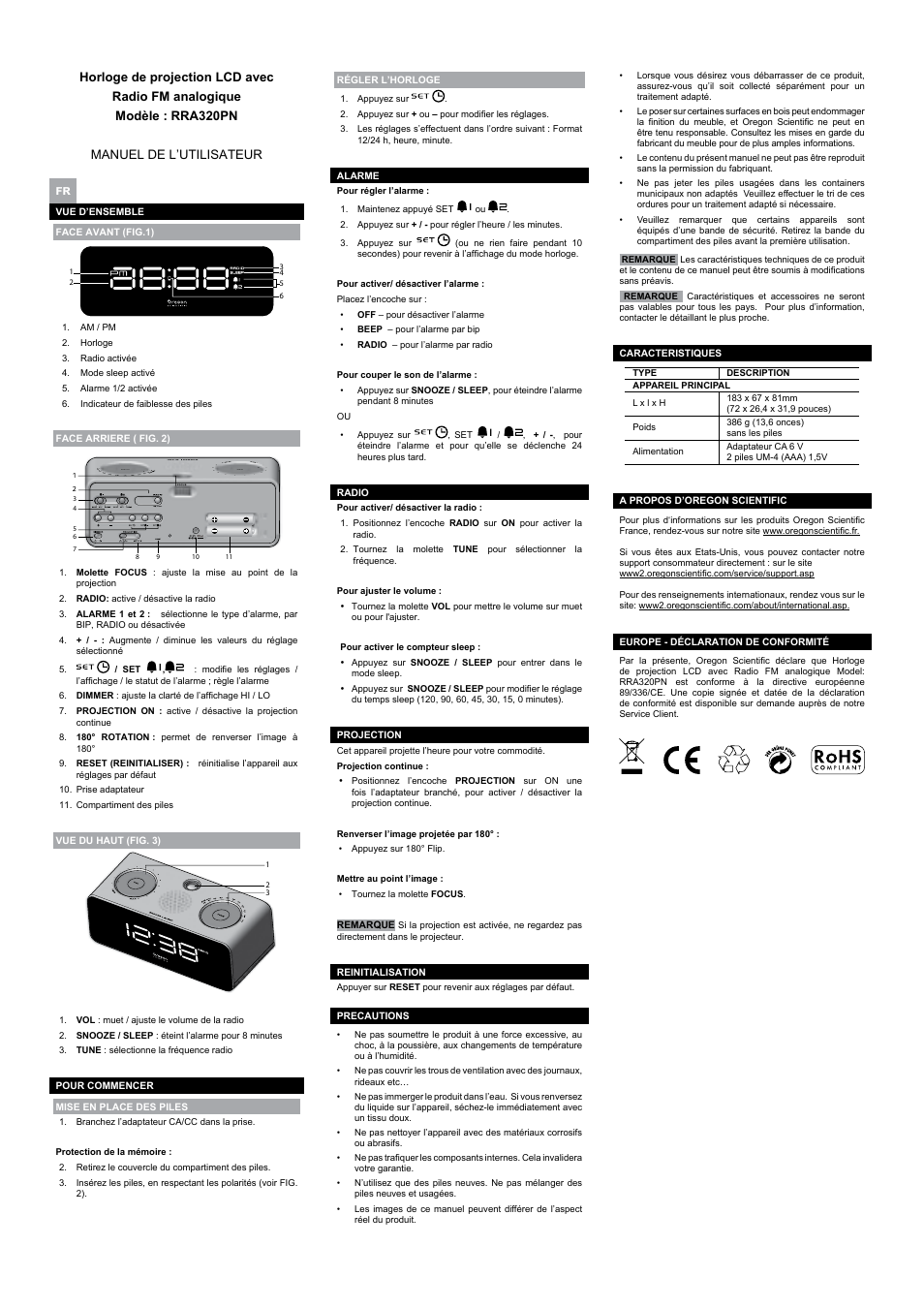 Oregon Scientific RRA320PN User Manual | Page 4 / 10