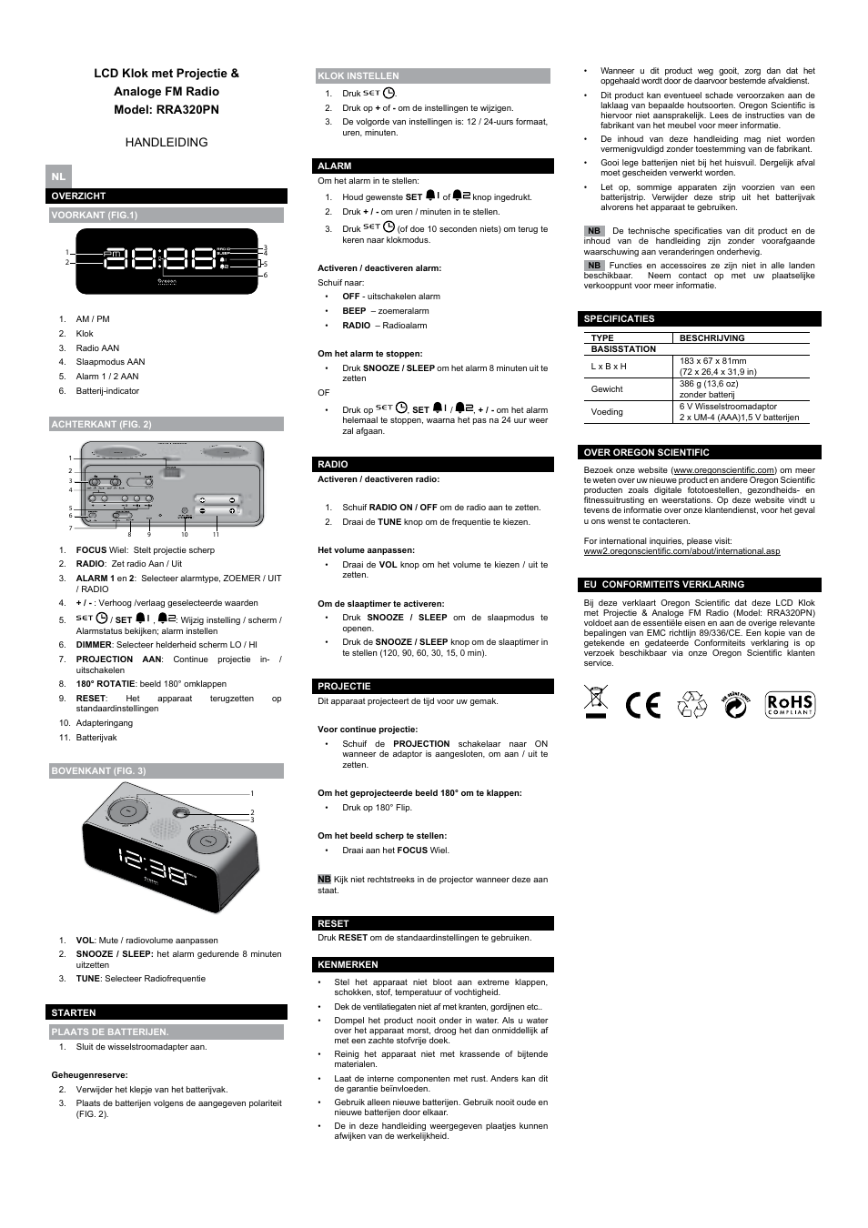 Oregon Scientific RRA320PN User Manual | Page 6 / 10