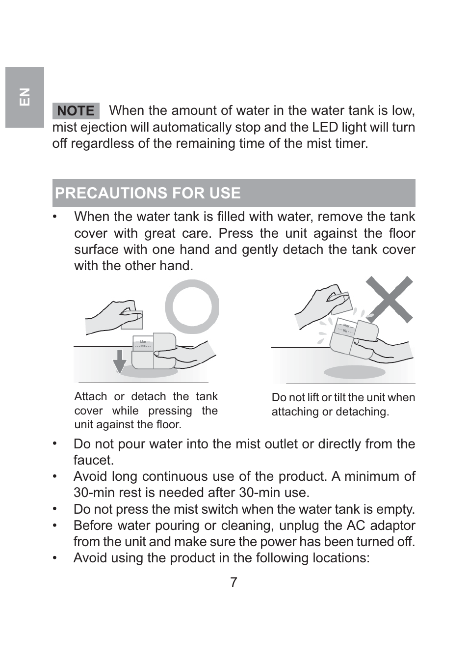 Precautions for use | Oregon Scientific WS904 User Manual | Page 10 / 171