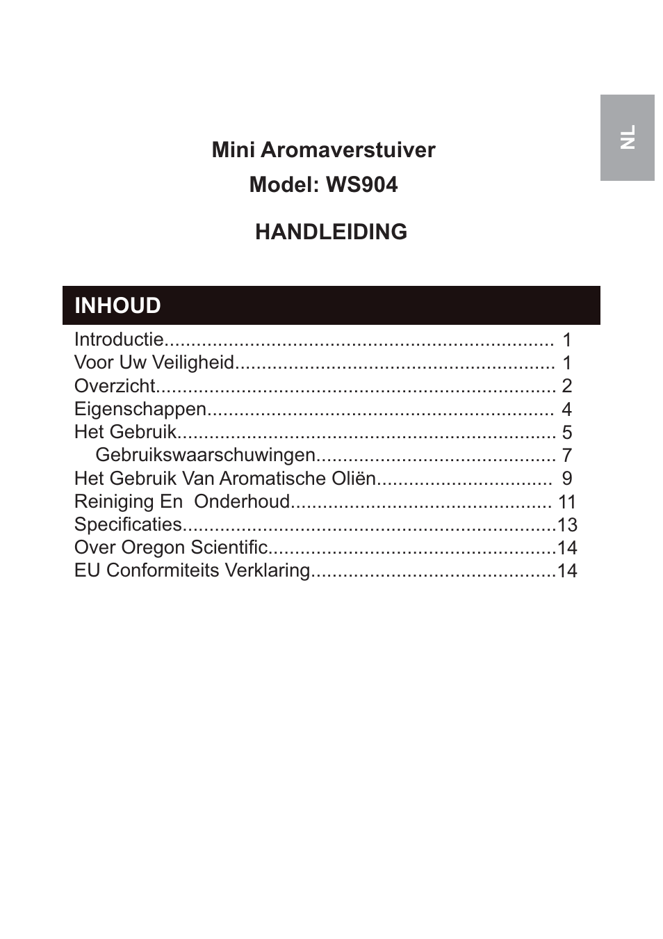 Oregon Scientific WS904 User Manual | Page 109 / 171