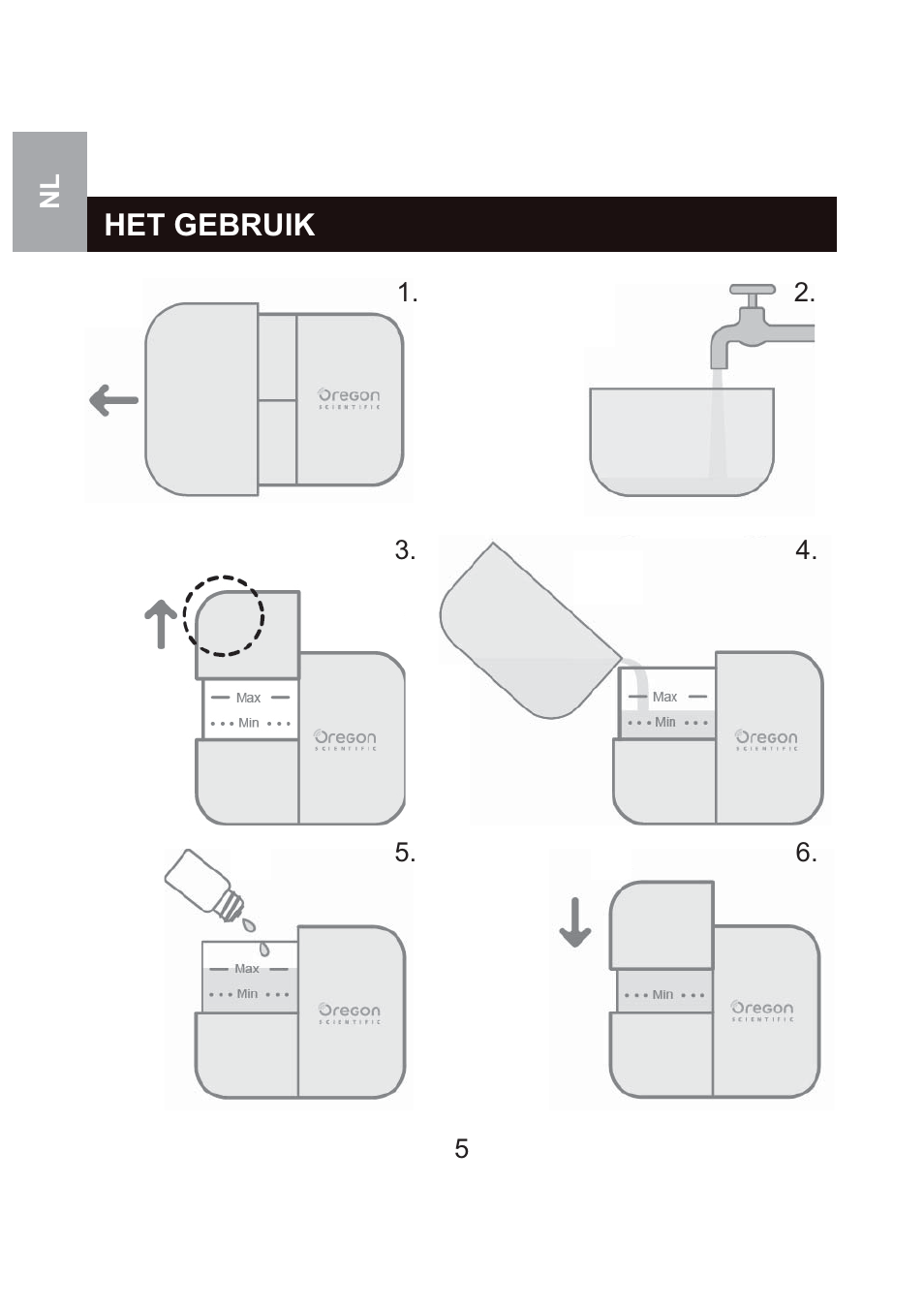 Het gebruik | Oregon Scientific WS904 User Manual | Page 114 / 171