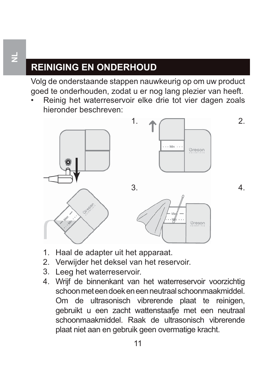 Reiniging en onderhoud | Oregon Scientific WS904 User Manual | Page 120 / 171