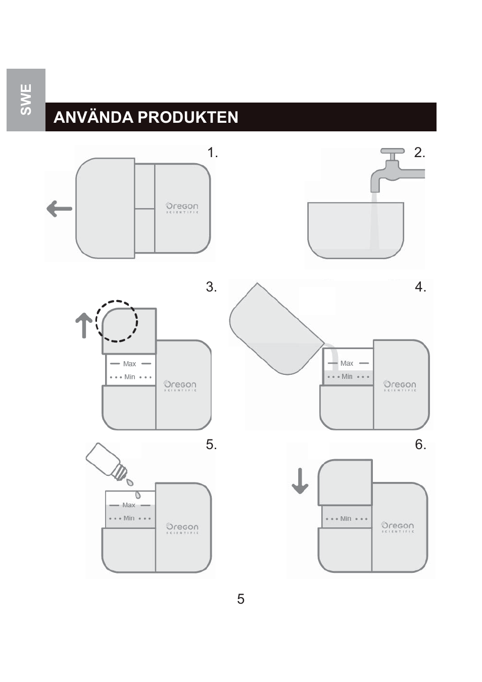 Använda produkten | Oregon Scientific WS904 User Manual | Page 132 / 171