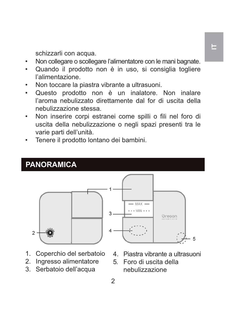 Panoramica | Oregon Scientific WS904 User Manual | Page 21 / 171