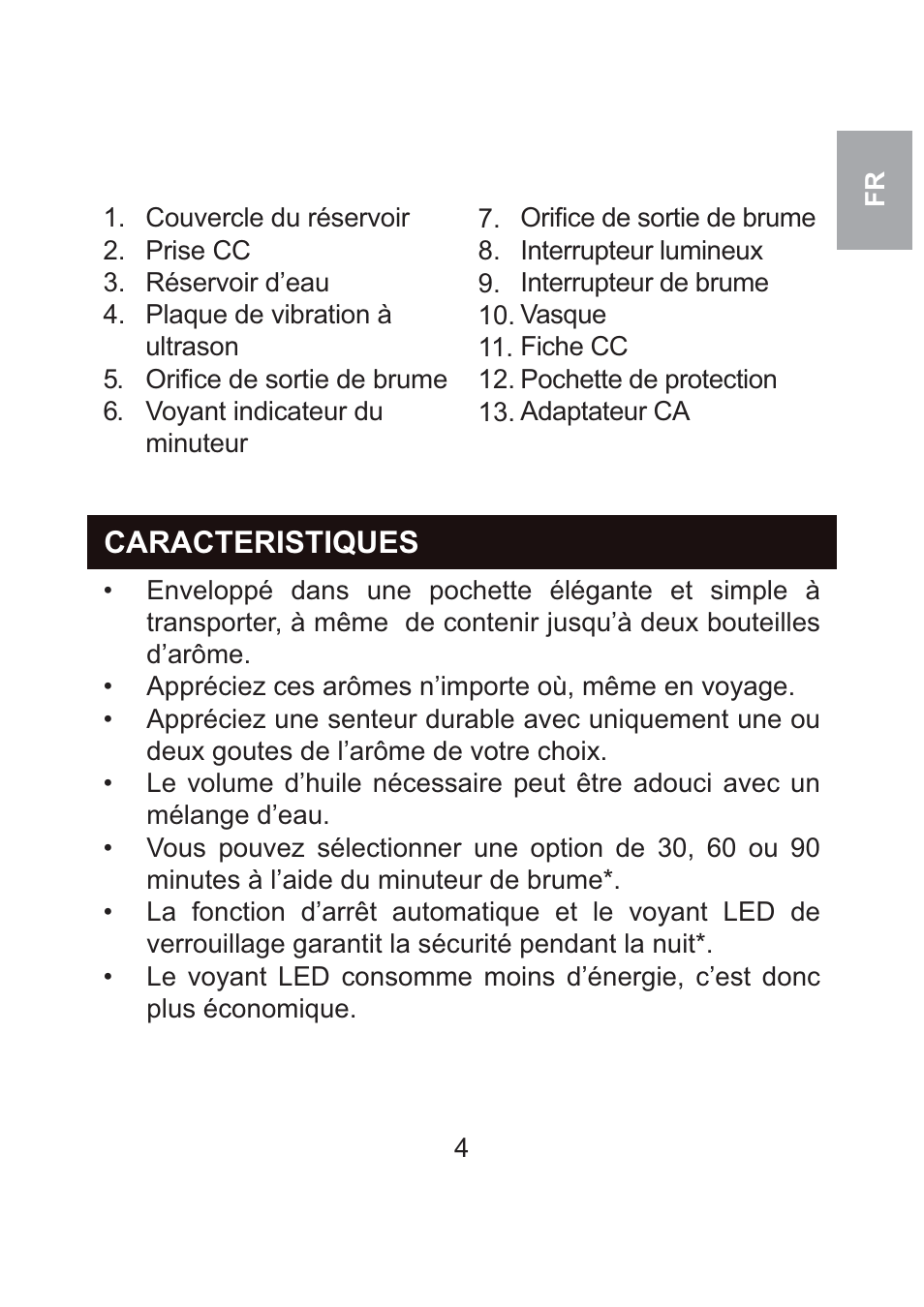 Caracteristiques | Oregon Scientific WS904 User Manual | Page 41 / 171