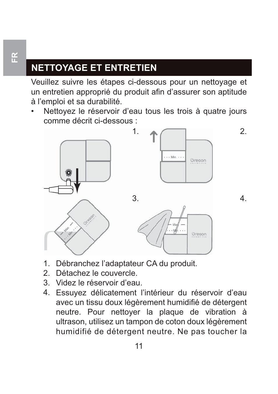 Nettoyage et entretien | Oregon Scientific WS904 User Manual | Page 48 / 171