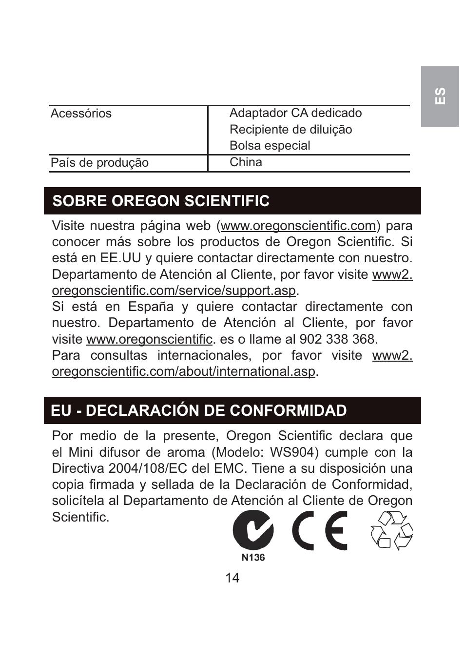 Oregon Scientific WS904 User Manual | Page 87 / 171