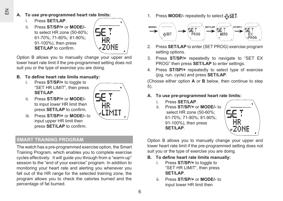 Oregon Scientific Heart Rate Monitor with Hydration Alert SH201 User Manual | Page 6 / 21