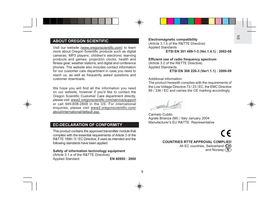 Oregon Scientific VR101 User Manual | Page 10 / 11