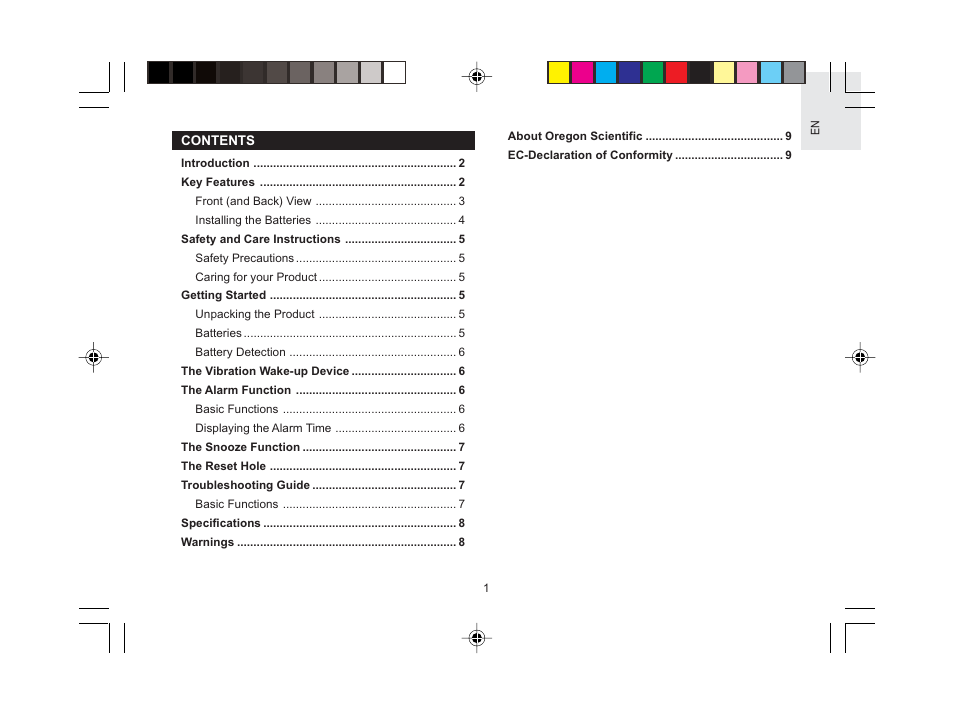 Oregon Scientific VR101 User Manual | Page 2 / 11