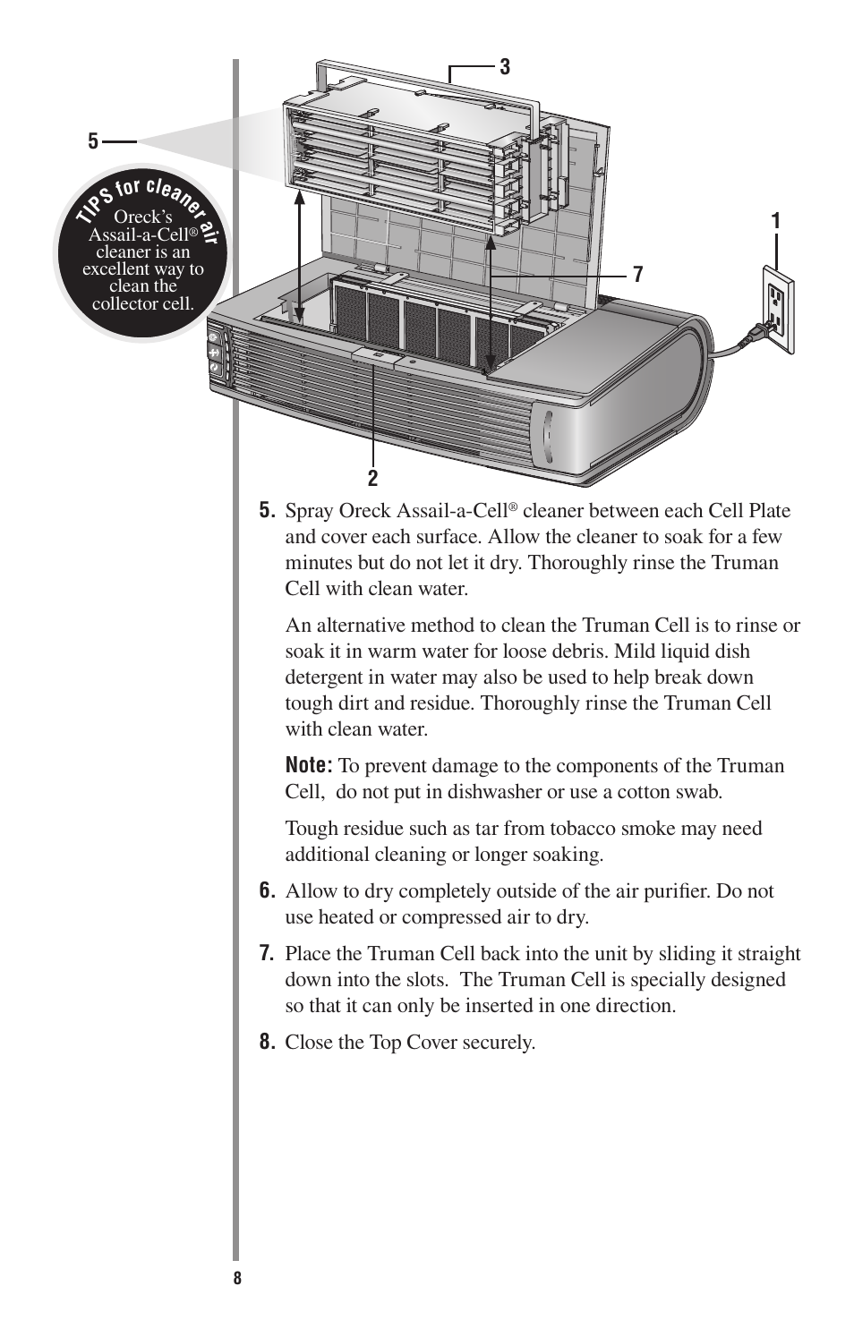 Oreck ProShield Air Purifier User Manual | Page 11 / 18