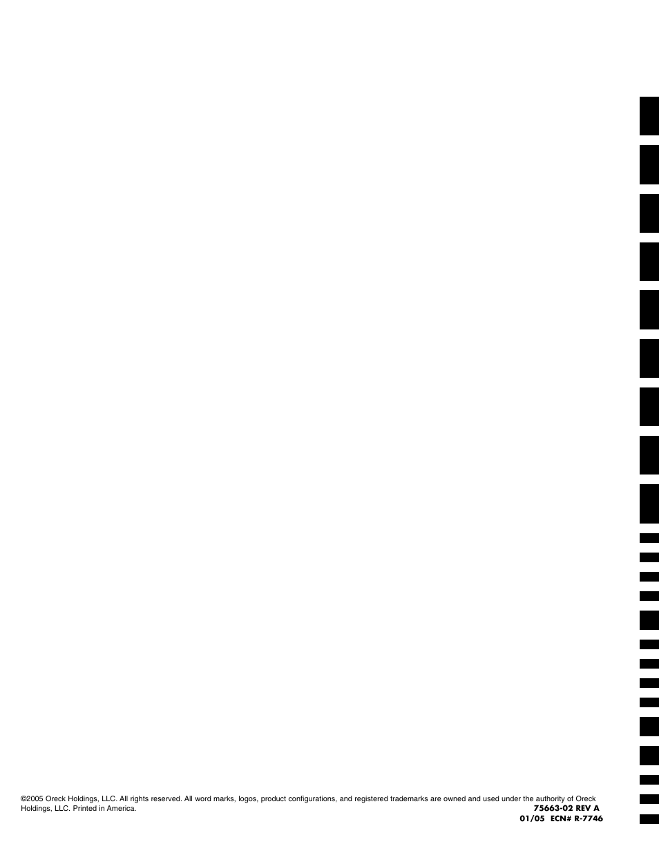 Oreck XL36R7HH User Manual | Page 8 / 8