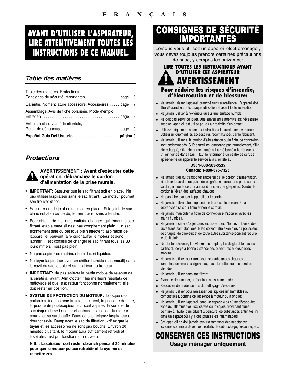 Oreck BB1100 User Manual | Page 7 / 16