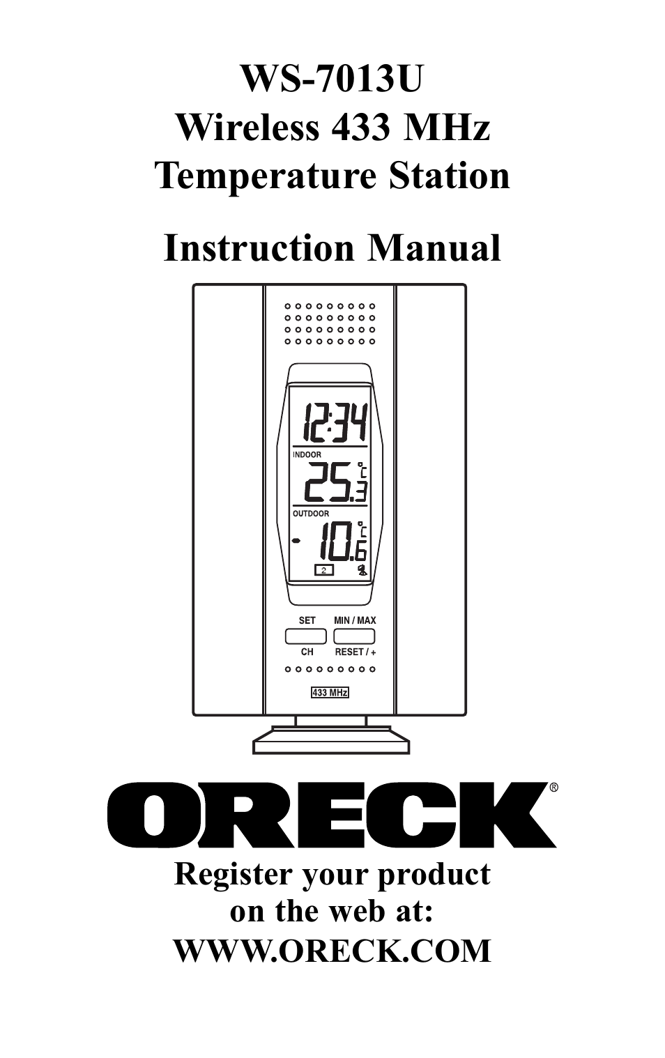 Oreck WS-7013U User Manual | 16 pages