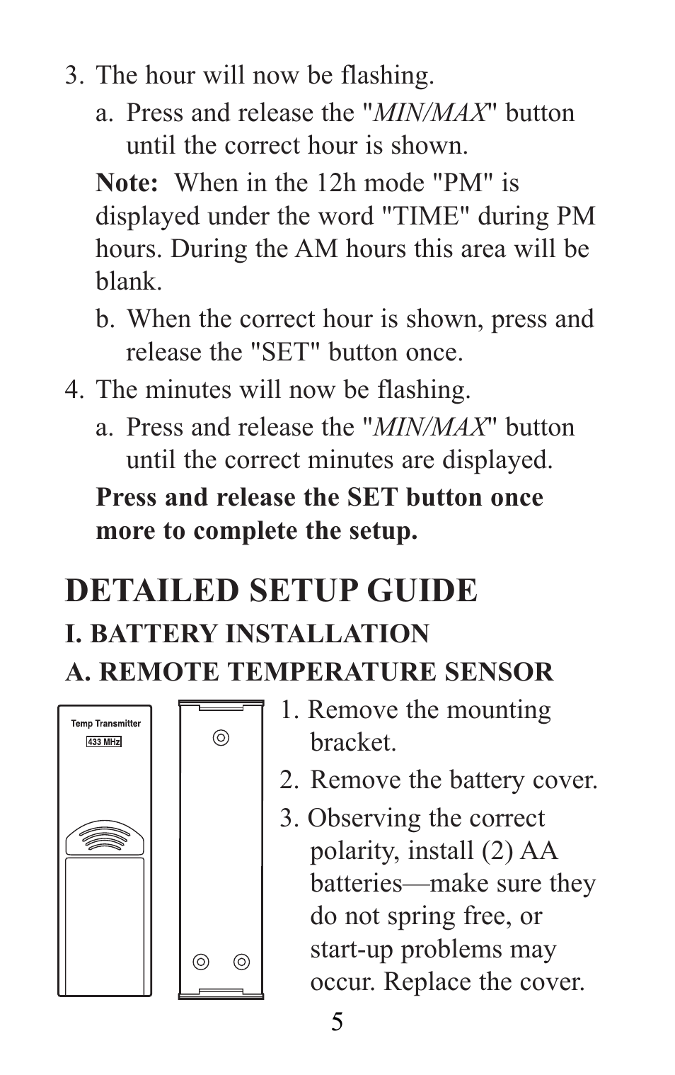 Detailed setup guide | Oreck WS-7013U User Manual | Page 6 / 16