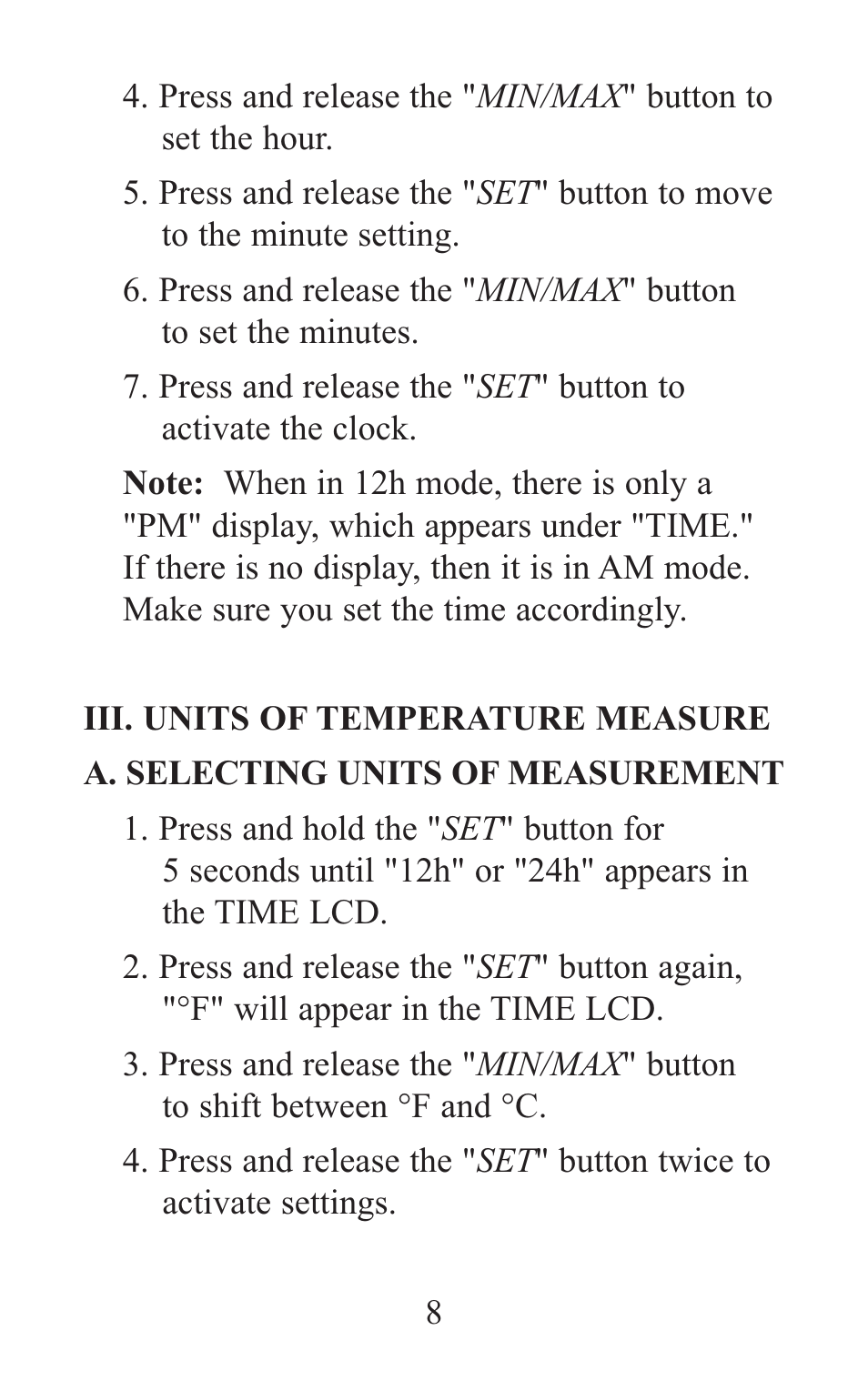 Oreck WS-7013U User Manual | Page 9 / 16