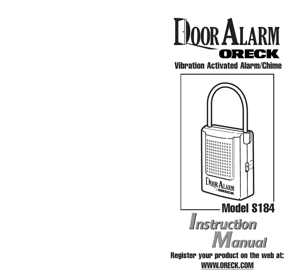 Oreck S184 User Manual | 2 pages